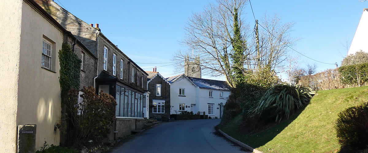 The village of St Mabyn in Cornwall